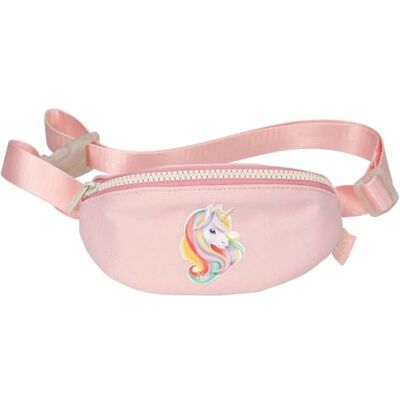 Depesche 14036 Ylvi Sugar Pop Kleine cross-body tas in roze, met eenhoorn motief en glitter, schoudertas met verstelbare schouderriem Depesche 14036 Ylvi Sugar Pop Kleine cross-body tas in roze, met eenhoorn motief en glitter, schoudertas met verstelbare schouderriem
