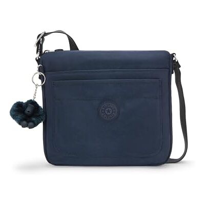 Kipling Sebastian Crossbody-tas voor dames, 22,9 cm L x 21,6 cm H x 4,4 cm D, Blauw Blauw, 9"L x 8.5"H x 1.75"D Kipling Sebastian Crossbody-tas voor dames, 22,9 cm L x 21,6 cm H x 4,4 cm D, Blauw Blauw, 9"L x 8.5"H x 1.75"D
