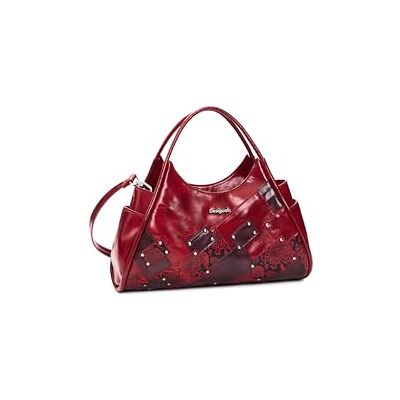 Desigual handtas schoudertas Heritown 2 Hand Bag Carmine rood Desigual handtas schoudertas Heritown 2 Hand Bag Carmine rood