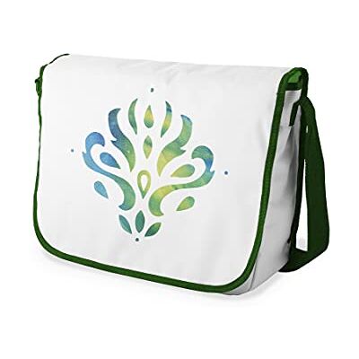 Bonamaison Digitaal bedrukte Messenger schooltas met kaki riem voor studenten, crossbody tas, koerierstas, schoudertas voor kinderen, meisjes, jongens, maat: 29x36 cm Bonamaison Digitaal bedrukte Messenger schooltas met kaki riem voor studenten, crossbody tas, koerierstas, schoudertas voor kinderen, meisjes, jongens, maat: 29x36 cm