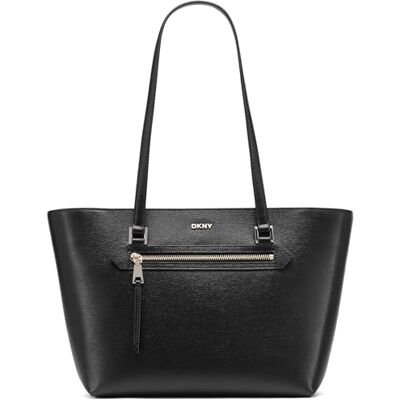 DKNY Womens Bryant Ave Md Tote tas, Zwart/Goud, Draagtas DKNY Womens Bryant Ave Md Tote tas, Zwart/Goud, Draagtas
