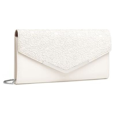 Miss Lulu Clutch voor dames, elegante envelop, avondtas met ketting, hoogwaardige handtas voor bruiloft, feest en afstudeerbal, 3-2 beige, Eén Maat Miss Lulu Clutch voor dames, elegante envelop, avondtas met ketting, hoogwaardige handtas voor bruiloft, feest en afstudeerbal, 3-2 beige, Eén Maat