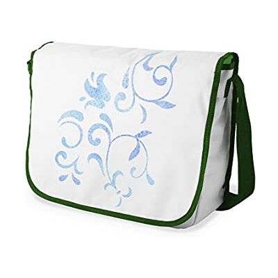Bonamaison Digitaal bedrukte Messenger schooltas met kaki riem voor studenten, crossbody tas, koerierstas, schoudertas voor kinderen, meisjes, jongens, maat: 29x36 cm Bonamaison Digitaal bedrukte Messenger schooltas met kaki riem voor studenten, crossbody tas, koerierstas, schoudertas voor kinderen, meisjes, jongens, maat: 29x36 cm