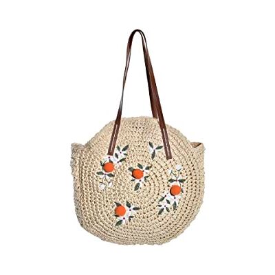 DKD Home Decor Schoudertas van natuurlijk polyester, PU-katoen, 40 x 15 x 40 cm, strand, volwassenen, uniseks, meerkleurig (meerkleurig), eenheidsmaat DKD Home Decor Schoudertas van natuurlijk polyester, PU-katoen, 40 x 15 x 40 cm, strand, volwassenen, uniseks, meerkleurig (meerkleurig), eenheidsmaat