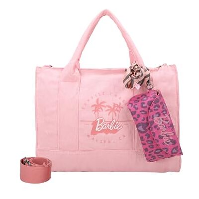 Fritzi aus Preussen Fritzi Malibu Denim Limited Barbie Tote Bag Sweet Rose damestas schoudertas handtas shopper denim tas ritssluiting binnenvak ruime tas stijlvolle vrijetijdstas reizen 29.5 x 40 x 14 cm, Roze Fritzi aus Preussen Fritzi Malibu Denim Limited Barbie Tote Bag Sweet Rose damestas schoudertas handtas shopper denim tas ritssluiting binnenvak ruime tas stijlvolle vrijetijdstas reizen 29.5 x 40 x 14 cm, Roze