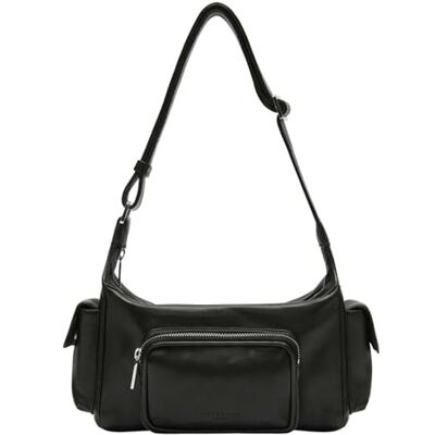 LIEBESKIND BERLIN Leren schoudertas Lila Sheep Natural Crossbody Black zwart LIEBESKIND BERLIN Leren schoudertas Lila Sheep Natural Crossbody Black zwart