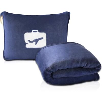 Eversnug Reistrand en Kussen Premium Zacht 2-in-1 Vliegtuigdeken Eversnug Reistrand en Kussen Premium Zacht 2-in-1 Vliegtuigdeken