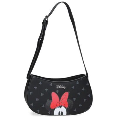 Disney Joumma Bowlogue Minnie Schoudertas Zwart 23x11.5x7.5 cm PU en Polyester Disney Joumma Bowlogue Minnie Schoudertas Zwart 23x11.5x7.5 cm PU en Polyester