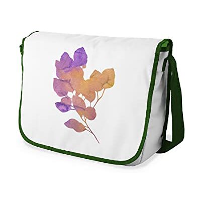 Bonamaison Digitaal bedrukte Messenger schooltas met kaki riem voor studenten, crossbody tas, koerierstas, schoudertas voor kinderen, meisjes, jongens, maat: 29x36 cm Bonamaison Digitaal bedrukte Messenger schooltas met kaki riem voor studenten, crossbody tas, koerierstas, schoudertas voor kinderen, meisjes, jongens, maat: 29x36 cm