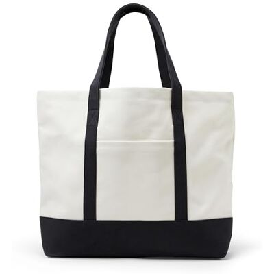 Amazon Essentials Aeua82050 Grote zware canvas strandtas Amazon Essentials Aeua82050 Grote zware canvas strandtas