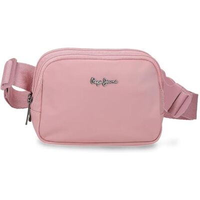 Pepe Jeans Naia Blauw Heuptas 19x13x5.5 cm Polyester en PU van Joumma Bags Pepe Jeans Naia Blauw Heuptas 19x13x5.5 cm Polyester en PU van Joumma Bags