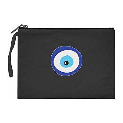 Bonateks Women's TRFCB101923 Clutches voor dames, zwart, zwart Bonateks Women's TRFCB101923 Clutches voor dames, zwart, zwart