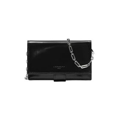 LIEBESKIND BERLIN Leren schoudertas clutch Lisa Spazzolato Crossbody Bag Black zwart LIEBESKIND BERLIN Leren schoudertas clutch Lisa Spazzolato Crossbody Bag Black zwart