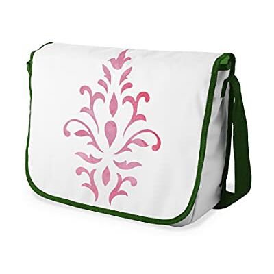 Bonamaison Digitaal bedrukte Messenger schooltas met kaki riem voor studenten, crossbody tas, koerierstas, schoudertas voor kinderen, meisjes, jongens, maat: 29x36 cm Bonamaison Digitaal bedrukte Messenger schooltas met kaki riem voor studenten, crossbody tas, koerierstas, schoudertas voor kinderen, meisjes, jongens, maat: 29x36 cm