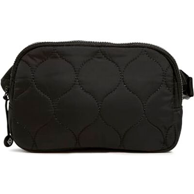 Vera Bradley Vrouwen vedergewicht kleine riem tas sling crossbody portemonnee, zwart, één maat, Zwart, Eén maat Vera Bradley Vrouwen vedergewicht kleine riem tas sling crossbody portemonnee, zwart, één maat, Zwart, Eén maat