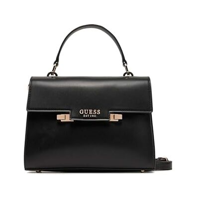 GUESS Eco Aldith Top Handvat Flap Handtas voor dames, zwart GUESS Eco Aldith Top Handvat Flap Handtas voor dames, zwart