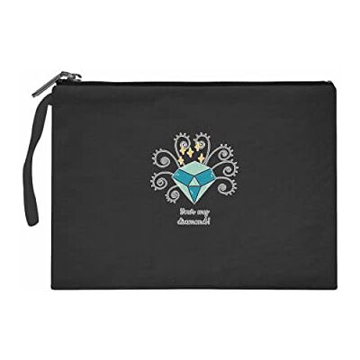 Bonateks Vrouwen TRFCB102289 Clutches voor dames, zwart, zwart Bonateks Vrouwen TRFCB102289 Clutches voor dames, zwart, zwart