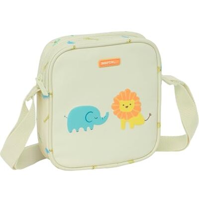 SAFTA PREESCOLAR SELVA Kleine schoudertas voor kinderen, kindertas, ideaal voor kinderen van 5 tot 14 jaar, comfortabel en veelzijdig, kwaliteit en duurzaamheid, 16 x 4 x 18 cm, gebroken wit, Gebroken SAFTA PREESCOLAR SELVA Kleine schoudertas voor kinderen, kindertas, ideaal voor kinderen van 5 tot 14 jaar, comfortabel en veelzijdig, kwaliteit en duurzaamheid, 16 x 4 x 18 cm, gebroken wit, Gebroken