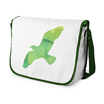 Bonamaison Digitaal bedrukte Messenger schooltas met kaki riem voor studenten, crossbody tas, koerierstas, schoudertas voor kinderen, meisjes, jongens, maat: 29x36 cm Bonamaison Digitaal bedrukte Messenger schooltas met kaki riem voor studenten, crossbody tas, koerierstas, schoudertas voor kinderen, meisjes, jongens, maat: 29x36 cm