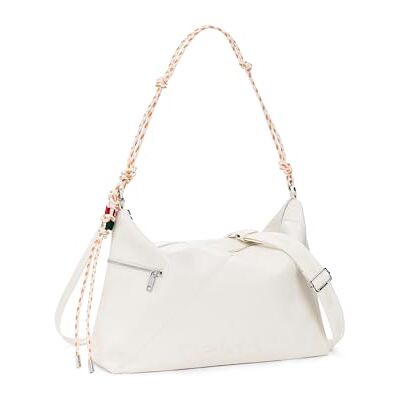 Desigual schoudertas Half Logo Leiria 2.0 Shoulder Bag Beige Crude crème Desigual schoudertas Half Logo Leiria 2.0 Shoulder Bag Beige Crude crème