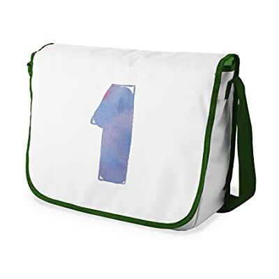 Bonamaison Digitaal bedrukte Messenger schooltas met kaki riem voor studenten, crossbody tas, koerierstas, schoudertas voor kinderen, meisjes, jongens, maat: 29x36 cm Bonamaison Digitaal bedrukte Messenger schooltas met kaki riem voor studenten, crossbody tas, koerierstas, schoudertas voor kinderen, meisjes, jongens, maat: 29x36 cm