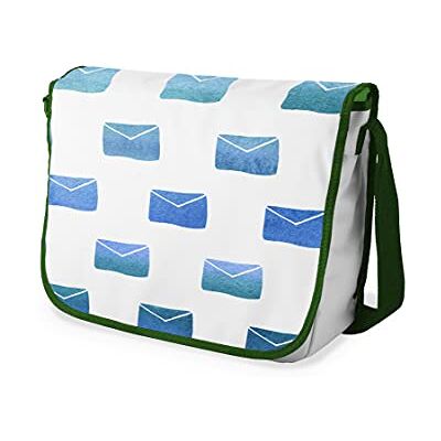 Bonamaison Digitaal bedrukte Messenger schooltas met kaki riem voor studenten, crossbody tas, koerierstas, schoudertas voor kinderen, meisjes, jongens, maat: 29x36 cm Bonamaison Digitaal bedrukte Messenger schooltas met kaki riem voor studenten, crossbody tas, koerierstas, schoudertas voor kinderen, meisjes, jongens, maat: 29x36 cm