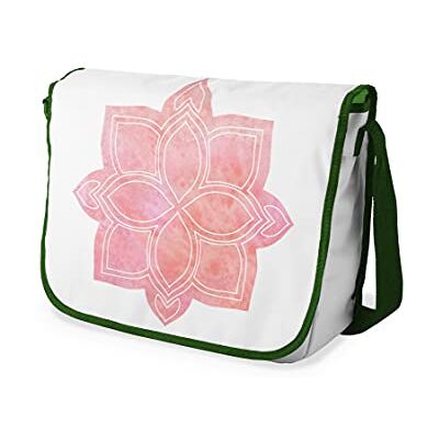 Bonamaison Digitaal bedrukte Messenger schooltas met kaki riem voor studenten, crossbody tas, koerierstas, schoudertas voor kinderen, meisjes, jongens, maat: 29x36 cm Bonamaison Digitaal bedrukte Messenger schooltas met kaki riem voor studenten, crossbody tas, koerierstas, schoudertas voor kinderen, meisjes, jongens, maat: 29x36 cm
