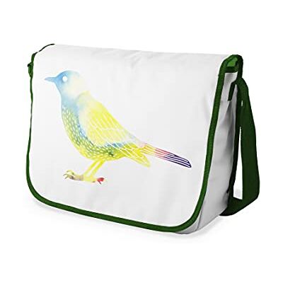 Bonamaison Digitaal bedrukte Messenger schooltas met kaki riem voor studenten, crossbody tas, koerierstas, schoudertas voor kinderen, meisjes, jongens, maat: 29x36 cm Bonamaison Digitaal bedrukte Messenger schooltas met kaki riem voor studenten, crossbody tas, koerierstas, schoudertas voor kinderen, meisjes, jongens, maat: 29x36 cm