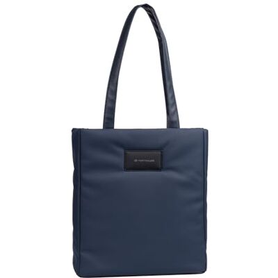 TOM TAILOR Patti Dames Shopper Schoudertas Ritssluiting Middelgroot Blauw, blauw, mode TOM TAILOR Patti Dames Shopper Schoudertas Ritssluiting Middelgroot Blauw, blauw, mode