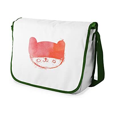 Bonamaison Digitaal bedrukte Messenger schooltas met kaki riem voor studenten, crossbody tas, koerierstas, schoudertas voor kinderen, meisjes, jongens, maat: 29x36 cm Bonamaison Digitaal bedrukte Messenger schooltas met kaki riem voor studenten, crossbody tas, koerierstas, schoudertas voor kinderen, meisjes, jongens, maat: 29x36 cm