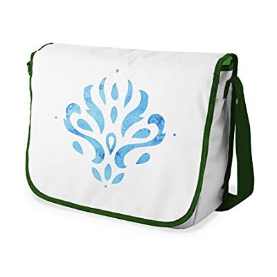 Bonamaison Digitaal bedrukte Messenger schooltas met kaki riem voor studenten, crossbody tas, koerierstas, schoudertas voor kinderen, meisjes, jongens, maat: 29x36 cm Bonamaison Digitaal bedrukte Messenger schooltas met kaki riem voor studenten, crossbody tas, koerierstas, schoudertas voor kinderen, meisjes, jongens, maat: 29x36 cm
