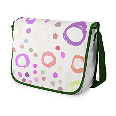 Bonamaison Digitaal bedrukte Messenger schooltas met kaki riem voor studenten, crossbody tas, koerierstas, schoudertas voor kinderen, meisjes, jongens, maat: 29x36 cm Bonamaison Digitaal bedrukte Messenger schooltas met kaki riem voor studenten, crossbody tas, koerierstas, schoudertas voor kinderen, meisjes, jongens, maat: 29x36 cm