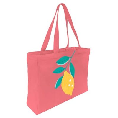 DRAEGER Paris Tote Bag Lemon Licht, robuust en ultrazacht ruime binnenkant Tote Bag van 100% katoen boodschappentas herbruikbaar DRAEGER Paris Tote Bag Lemon Licht, robuust en ultrazacht ruime binnenkant Tote Bag van 100% katoen boodschappentas herbruikbaar