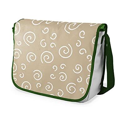 Bonamaison Digitaal bedrukte Messenger schooltas met kaki riem voor studenten, crossbody tas, koerierstas, schoudertas voor kinderen, meisjes, jongens, maat: 29x36 cm Bonamaison Digitaal bedrukte Messenger schooltas met kaki riem voor studenten, crossbody tas, koerierstas, schoudertas voor kinderen, meisjes, jongens, maat: 29x36 cm