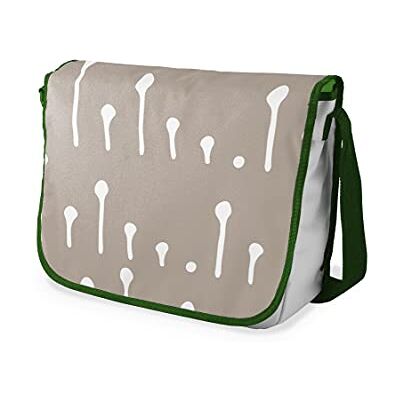 Bonamaison Digitaal bedrukte Messenger schooltas met kaki riem voor studenten, crossbody tas, koerierstas, schoudertas voor kinderen, meisjes, jongens, maat: 29x36 cm Bonamaison Digitaal bedrukte Messenger schooltas met kaki riem voor studenten, crossbody tas, koerierstas, schoudertas voor kinderen, meisjes, jongens, maat: 29x36 cm