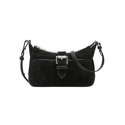 LIEBESKIND BERLIN Leren schoudertas Ren Crossbody Bag Black zwart LIEBESKIND BERLIN Leren schoudertas Ren Crossbody Bag Black zwart