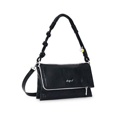 Desigual handtas schoudertas Sierra Murano Black zwart Desigual handtas schoudertas Sierra Murano Black zwart