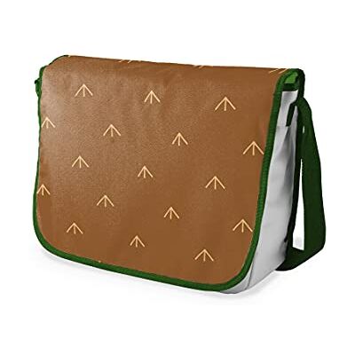 Bonamaison Digitaal bedrukte Messenger schooltas met kaki riem voor studenten, crossbody tas, koerierstas, schoudertas voor kinderen, meisjes, jongens, maat: 29x36 cm Bonamaison Digitaal bedrukte Messenger schooltas met kaki riem voor studenten, crossbody tas, koerierstas, schoudertas voor kinderen, meisjes, jongens, maat: 29x36 cm