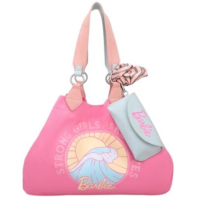 Fritzi aus Preussen Fritzi Izzy Medium Big Wave Limited Barbie Shoulder Bag Pink Wave damestas schoudertas shopper handtas canvas drukknoop binnenvak ruime tas vrijetijdstas reizen trendy 30 x 43 x 16 cm, Roze Fritzi aus Preussen Fritzi Izzy Medium Big Wave Limited Barbie Shoulder Bag Pink Wave damestas schoudertas shopper handtas canvas drukknoop binnenvak ruime tas vrijetijdstas reizen trendy 30 x 43 x 16 cm, Roze