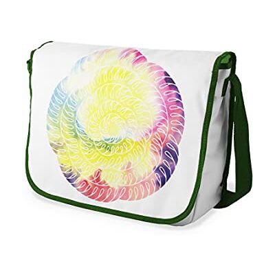Bonamaison Digitaal bedrukte Messenger schooltas met kaki riem voor studenten, crossbody tas, koerierstas, schoudertas voor kinderen, meisjes, jongens, maat: 29x36 cm Bonamaison Digitaal bedrukte Messenger schooltas met kaki riem voor studenten, crossbody tas, koerierstas, schoudertas voor kinderen, meisjes, jongens, maat: 29x36 cm