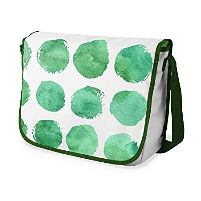 Bonamaison Digitaal bedrukte Messenger schooltas met kaki riem voor studenten, crossbody tas, koerierstas, schoudertas voor kinderen, meisjes, jongens, maat: 29x36 cm Bonamaison Digitaal bedrukte Messenger schooltas met kaki riem voor studenten, crossbody tas, koerierstas, schoudertas voor kinderen, meisjes, jongens, maat: 29x36 cm