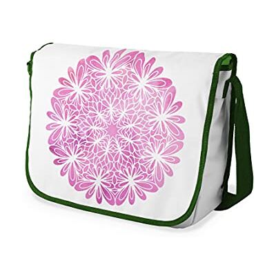 Bonamaison Digitaal bedrukte Messenger schooltas met kaki riem voor studenten, crossbody tas, koerierstas, schoudertas voor kinderen, meisjes, jongens, maat: 29x36 cm Bonamaison Digitaal bedrukte Messenger schooltas met kaki riem voor studenten, crossbody tas, koerierstas, schoudertas voor kinderen, meisjes, jongens, maat: 29x36 cm