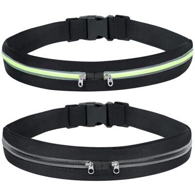 AiQInu heuptas heren en dames, groen en zwart, 20,5 cm x 4 cm, Heuptas AiQInu heuptas heren en dames, groen en zwart, 20,5 cm x 4 cm, Heuptas