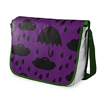 Bonamaison Digitaal bedrukte Messenger schooltas met kaki riem voor studenten, crossbody tas, koerierstas, schoudertas voor kinderen, meisjes, jongens, maat: 29x36 cm Bonamaison Digitaal bedrukte Messenger schooltas met kaki riem voor studenten, crossbody tas, koerierstas, schoudertas voor kinderen, meisjes, jongens, maat: 29x36 cm
