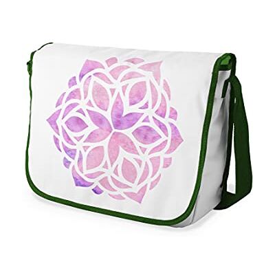 Bonamaison Digitaal bedrukte Messenger schooltas met kaki riem voor studenten, crossbody tas, koerierstas, schoudertas voor kinderen, meisjes, jongens, maat: 29x36 cm Bonamaison Digitaal bedrukte Messenger schooltas met kaki riem voor studenten, crossbody tas, koerierstas, schoudertas voor kinderen, meisjes, jongens, maat: 29x36 cm