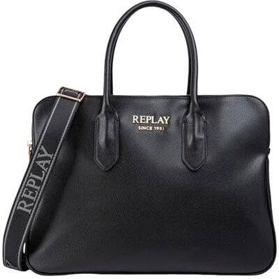 Replay FW3823 Laptoptas, voor dames, 0098 zwart Replay FW3823 Laptoptas, voor dames, 0098 zwart