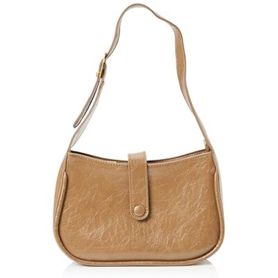 FELIPA Dames vierkante vorm handtas clutch, modder, modder, Eén Maat FELIPA Dames vierkante vorm handtas clutch, modder, modder, Eén Maat