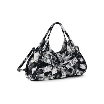 Desigual handtas schoudertas Uranio Heritown Hand Bag Tutti Fruti zwart Desigual handtas schoudertas Uranio Heritown Hand Bag Tutti Fruti zwart