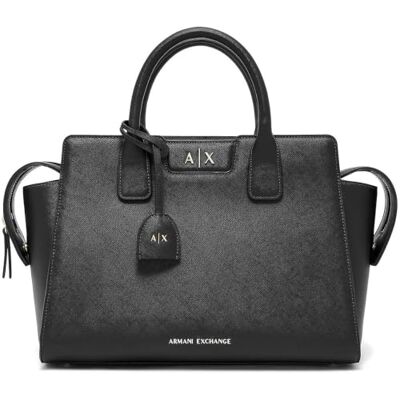 Giorgio Armani Amelie, Embossed Logo Lettering, Shiny Effect Tote M Giorgio Armani Amelie, Embossed Logo Lettering, Shiny Effect Tote M