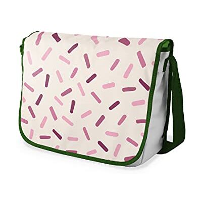 Bonamaison Digitaal bedrukte Messenger schooltas met kaki riem voor studenten, crossbody tas, koerierstas, schoudertas voor kinderen, meisjes, jongens, maat: 29x36 cm Bonamaison Digitaal bedrukte Messenger schooltas met kaki riem voor studenten, crossbody tas, koerierstas, schoudertas voor kinderen, meisjes, jongens, maat: 29x36 cm